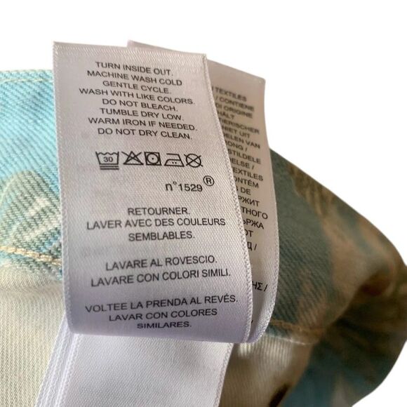 Polo Ralph Lauren Floral Denim Shorts Sz 32 Cut Off Crosby Relaxed Distressed - Picture 10 of 12